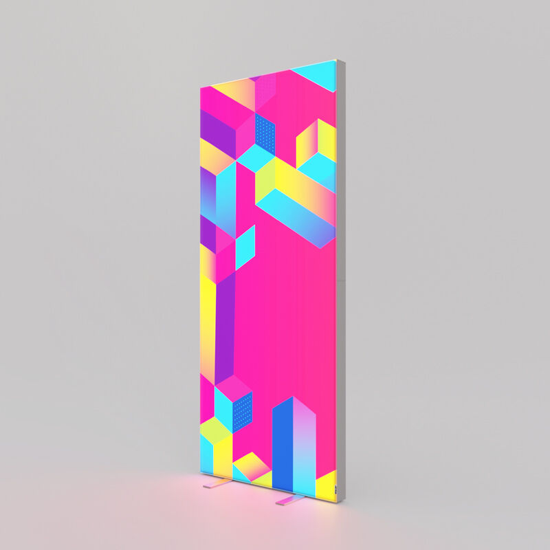Pixlip Pop Lightbox mit Textil, im hellen Raum