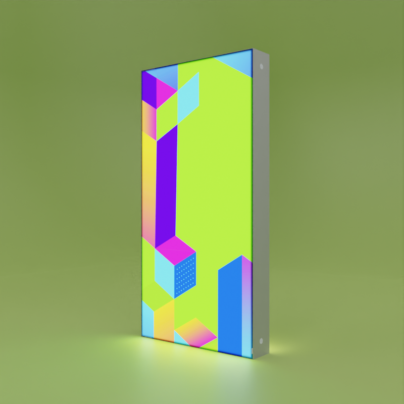 PIXLIP EXPO Lightbox mit Textildruck im grünem Raum