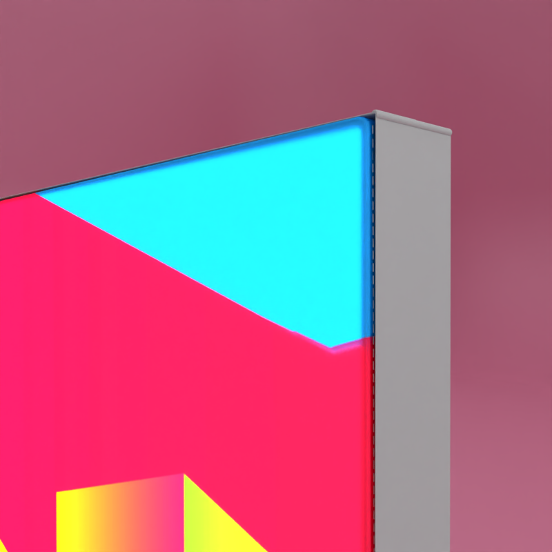 obere Ecke PIXLIP POP Lightbox mit Textildruck