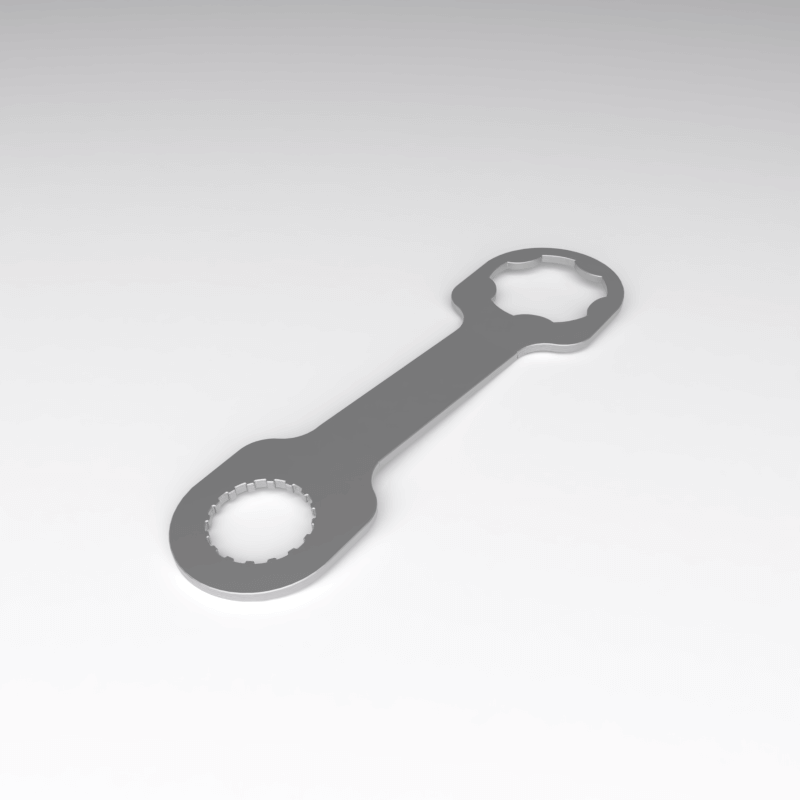 Pixlip Werkzeugschlüssel auf weißem Hintergrund