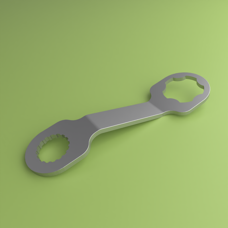 PIXLIP EXPO Werkzeugschlüssel auf grünem Boden